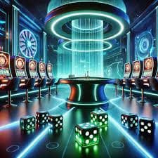 Bagian permainan slot menampilkan berbagai judul termasuk Golden Toad